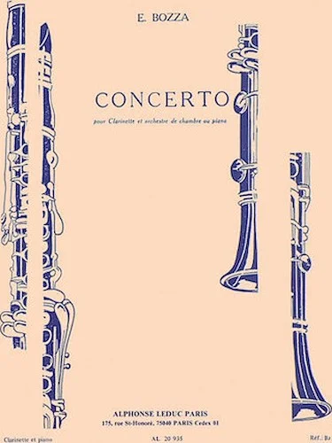 Concerto Pour Clarinette Et Orchestre De Chambre Ou Piano