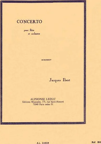 Concerto Pour Flute Et Orchestre (partition De Poche)