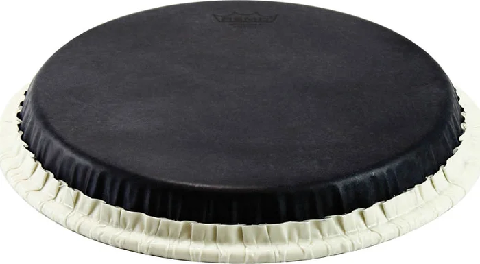 Conga Drumhead, Tucked, 11.75, Skyndeep, 'black Calfskin' Graphic