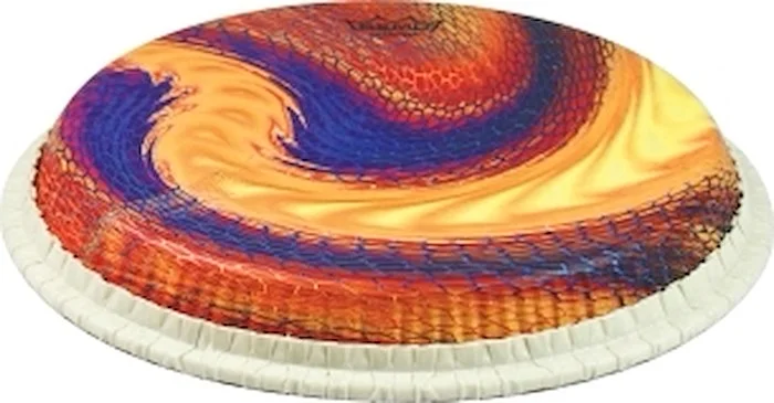 Conga Drumhead, Tucked, 12.5", Skyndeep, "serpentine Day" Graphic