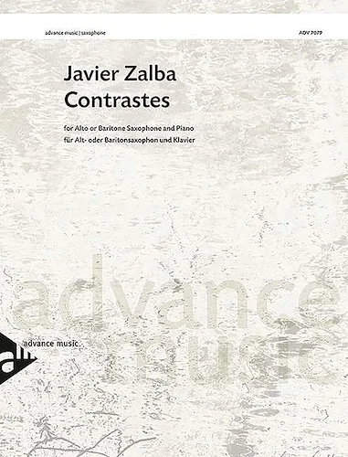 Contrastes: For Alto or Baritone Saxophone and Piano