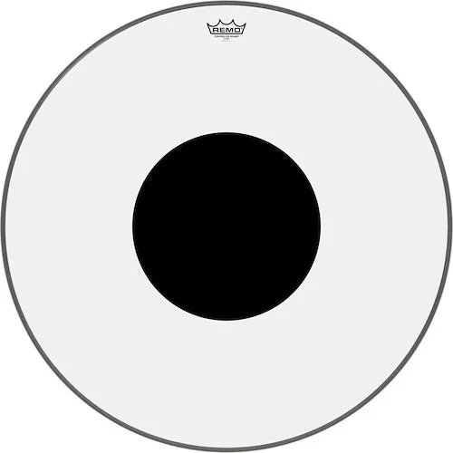 Controlled Sound® Clear Black Dot™ Bass Drumhead - Top Black Dot™, 28"