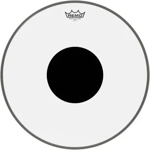 Controlled Sound Series Clear Black Dot Drumhead - for Bass Drum