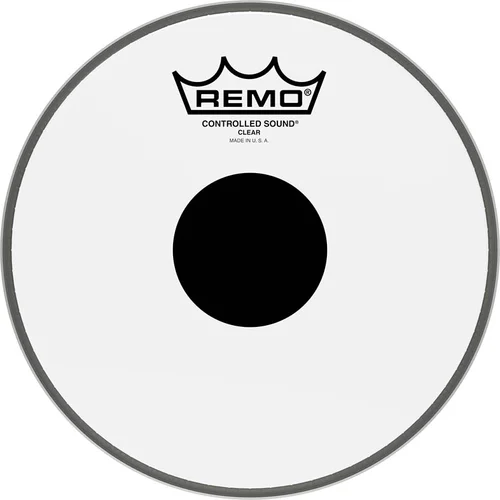 Controlled Sound® Clear Black Dot™ Drumhead - Top Black Dot™, 8"