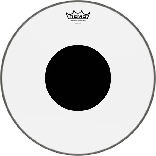 Controlled Sound Series Clear Black Dot Drumhead: Tom 16 inch. Diameter Model