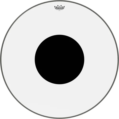 Controlled Sound Series Clear Black Dot Drumhead: Bass 28 inch. Diameter Model