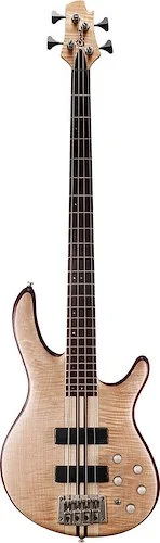Cort A4PLUSFMMHOPN Artisan Series A4 Plus Bass Guitar. Open Pore Natural