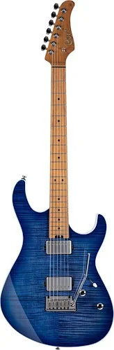 Cort G290FATIIBBB Double Cutaway Electric Guitar. Bright Blue Burst
