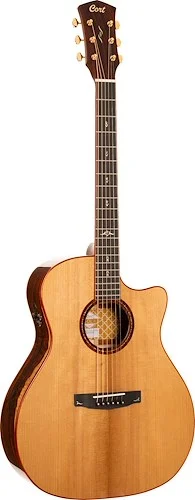 Cort GOLDA10 Gold Series A10 Cocobolo Grand Auditorium Acoustic Electric Guitar