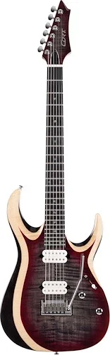 Cort X700DUALITYII-LVB X Series Duality II Double Cutaway Electric Guitar. Lava Burst