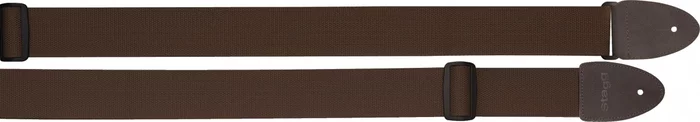 Cotton guitar strap w/ leather ends