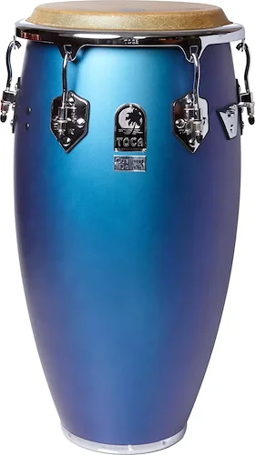 Custom Deluxe Wood Tumba - 12.5 inch, Matte Blue