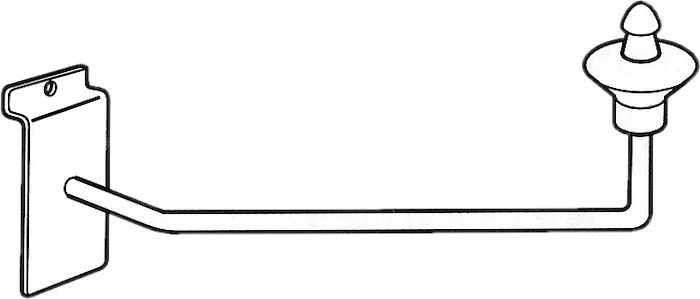 CYMBAL ARM W/RUBBER TIP