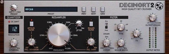 D16 Decimort 2 (Download) <br>Decimort recreates the colouration and adds the vintage sampler's magic to any sound