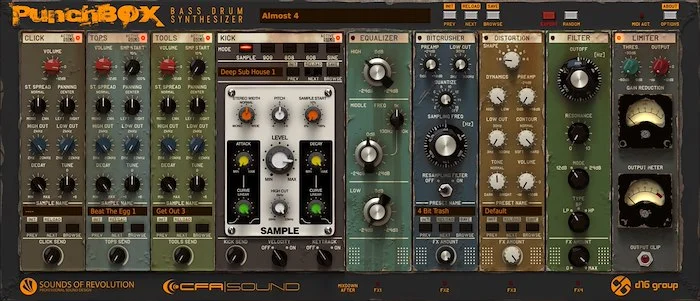 D16 PunchBox (Download) <br>The best choice for designing top-quality, dancefloor-crushing kicks