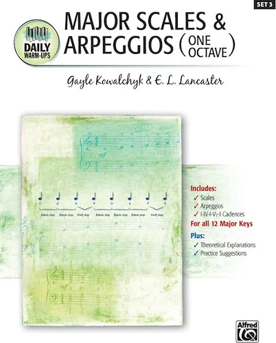 Daily Warm-Ups, Set 3: Major Scales & Arpeggios (One Octave)
