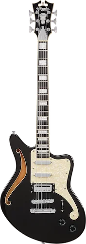 D'Angelico Premier Bedford SH Electric Guitar - Black Flake