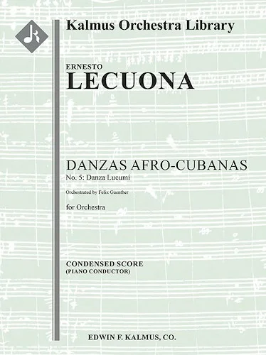 Danzas Afro-Cubanas, No. 5: Danza Lucumi<br>