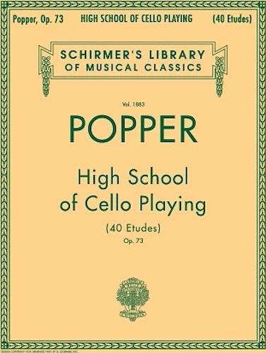 David Popper: High School of Cello Playing, Op. 73 - 40 Etudes