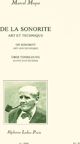 De La Sonorite: Art et Technique - On Sonority: Art and Technique