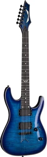 Dean Custom 450 Flame Top Electric Guitar w/EMG - Trans Blue