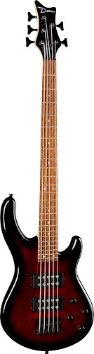Dean Edge 2 5-String Bass Guitar - Trans Red