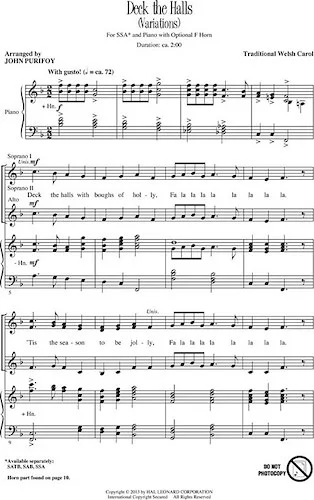 Deck the Halls - (Variations)