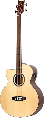 Deep Series Left-Handed Medium Scale Solid Top Acoustic-Electric Bass