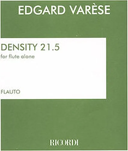 Density 21.5 - for Solo Flute