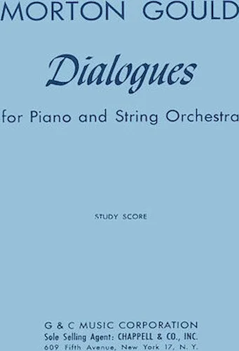 Dialogues For Piano And String Orchestra Study Score