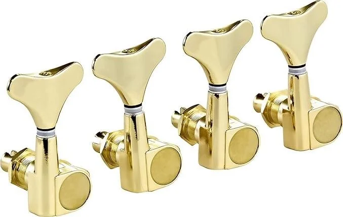 Die Cast Bass Guitar Tuning Machines 2L x 2R Gold