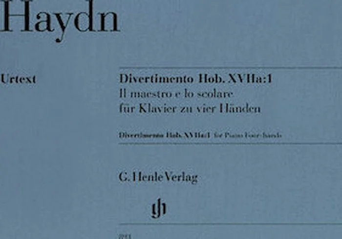 Divertimento - "Il Maestro e lo scolare"
Hob. XVIIa:1
1 Piano, 4 Hands