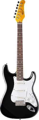 Oscar Schmidt OS-300-BK-A Double Cut Electric Guitar. Black