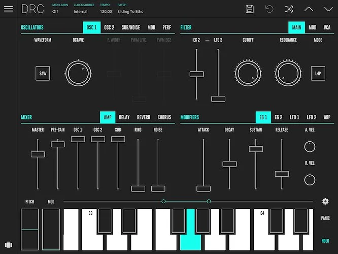 DRC - Polyphonic Synthesizer (Download) <br>Amazing, warm analog sound