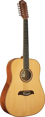 Oscar Schmidt OD312-A Dreadnought (12 String) Acoustic Guitar. Natural Spruce