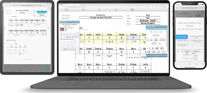 Drum Chart Builder 1 Year Subscription (Download) <br>Setting The Standard in Drum Music 