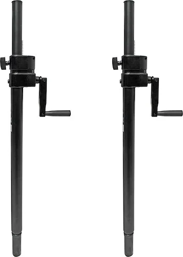 Dual Crank System Package Adjustable Speaker-Subwoofer Pole 1-3/8" diameter - from 34"-52"