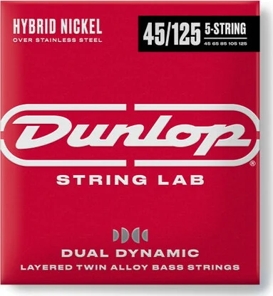 DUAL DYNAMIC LAYERED TWIN ALLOY HYBRID WOUND NICKEL BASS STRINGS 45-125 | 5-STRING
