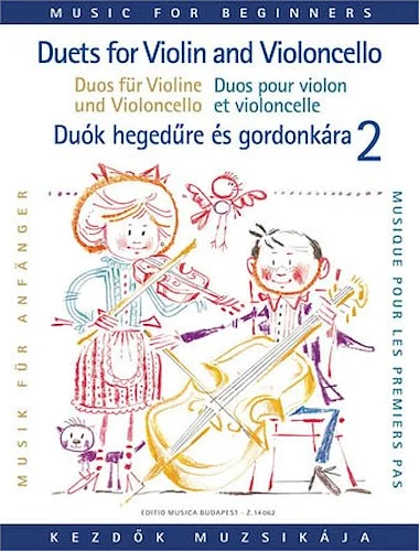 Duets for Violin and Violoncello for Beginners - Volume 2