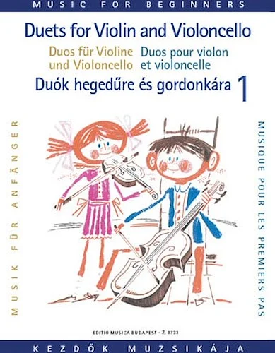 Duets for Violin and Violoncello for Beginners - Volume 1