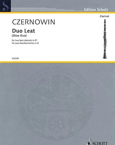 Duo Leat (Slow Duo) - for Two Bass Clarinets in B-flat