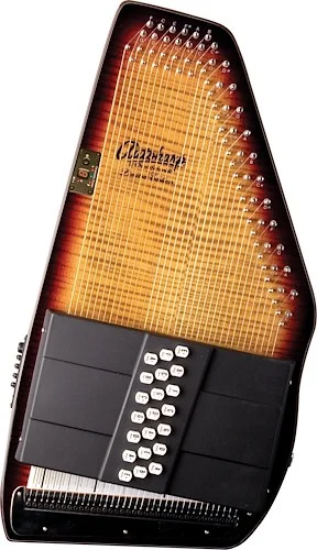 Oscar Schmidt OS150FCE 21 Chord Auto Harp. Flame Maple