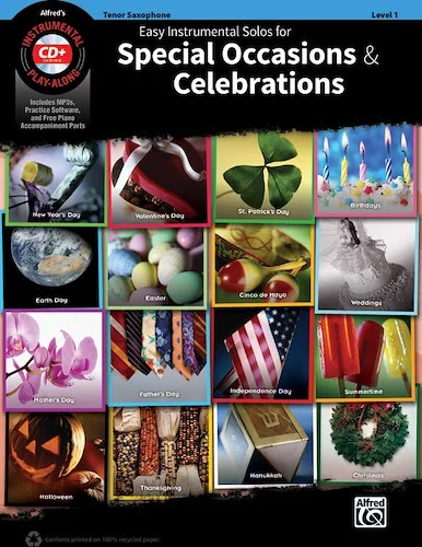 Easy Instrumental Solos for Special Occasions & Celebrations