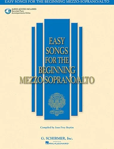 Easy Songs for the Beginning Mezzo-Soprano/Alto