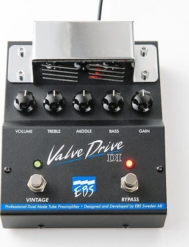 EBS Pedal - Valve Drive "Class A" Tube Preamp. Balanced Out. Low Impedance Out.