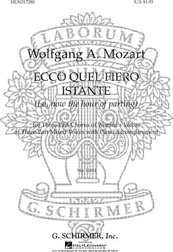 Ecco Quel Fiero Istante Lo, Now The Hour Of Parting