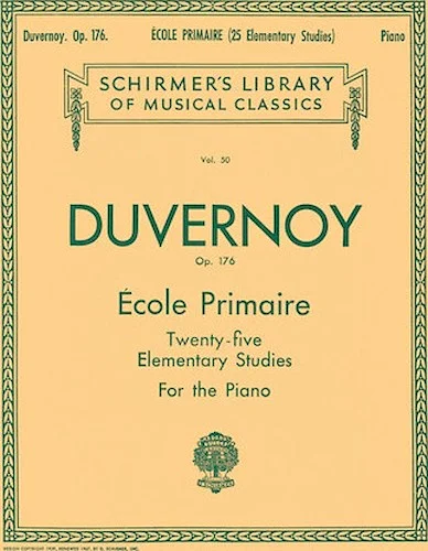 Ecole Primaire (25 Elementary Studies), Op. 176