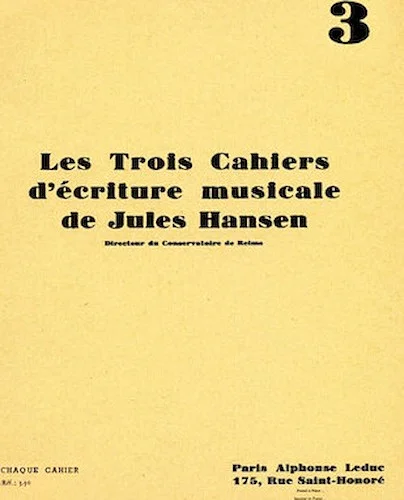Ecriture Musicale Vol.3 (book)