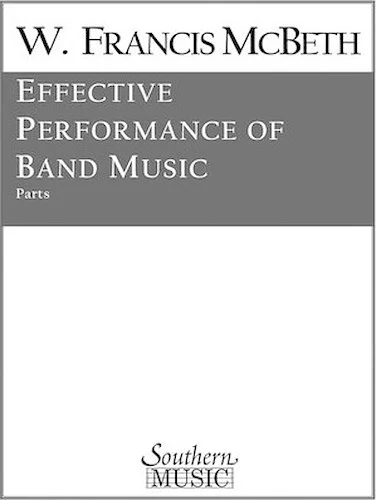 Effective Performance of Band Music