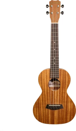 Electro-acoustic traditional tenor ukulele with mahogany top